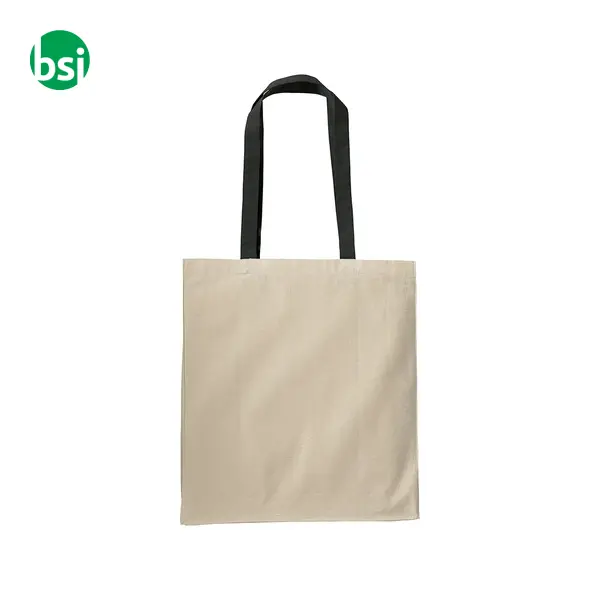 Shopping bag 38x42x8 | coloured long handles | AMABILE -  3