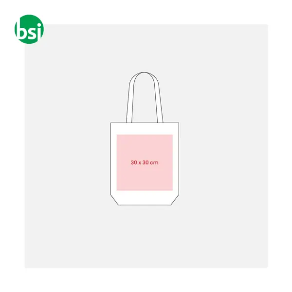 Shopping bag 38x42x8 | coloured long handles | AMABILE -  5
