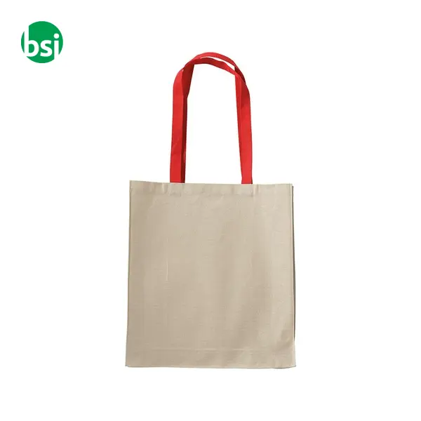 Shopping bag 38x42x8 | coloured long handles | AMABILE -  7