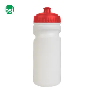 Water bottle 500ml | white with coloured lid - Immagine 5