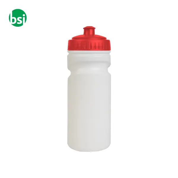 Water bottle 500ml | white with coloured lid -  5