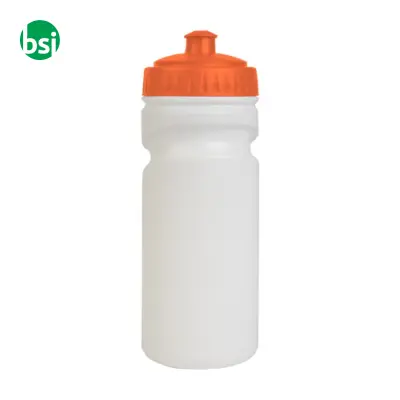 Water bottle 500ml | white with coloured lid - Immagine 4