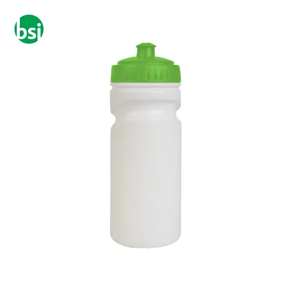 Water bottle 500ml | white with coloured lid -  2