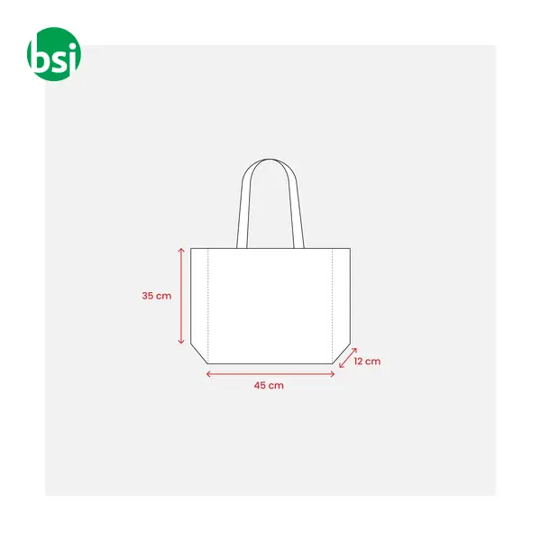 Shopping bag 45x35x12 | RPET | ISIDORA -  8
