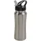 Bottle with drinking straw pull out | stainless steel - Anteprima 1