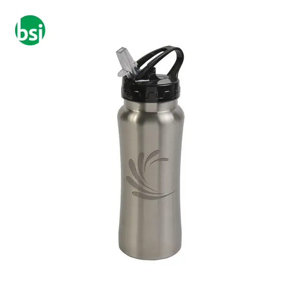 Bottle with drinking straw pull out | stainless steel -  2
