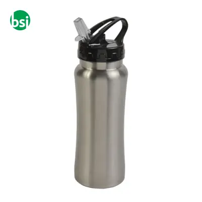 Bottle with drinking straw pull out | stainless steel - Immagine 4