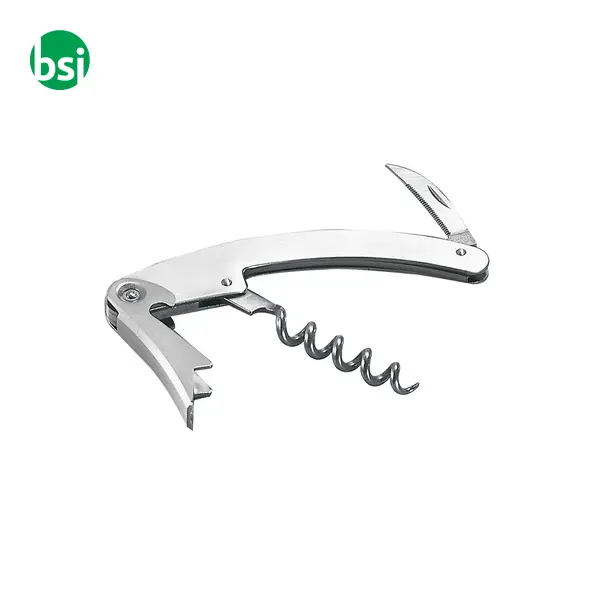 Corkscrew / bottle opener / penknife | metal -  2