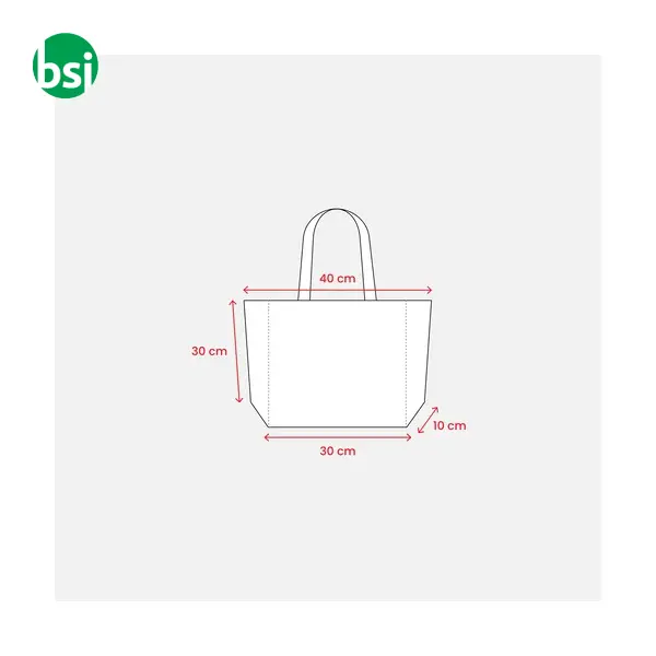 Shopping bag 40x30x10 | organic cotton | BERENICE -  4