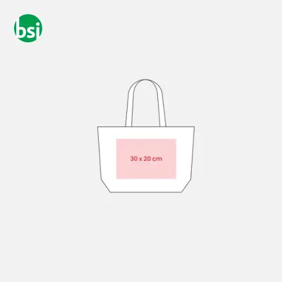 Shopping bag 40x30x10 | organic cotton | BERENICE - Immagine 5