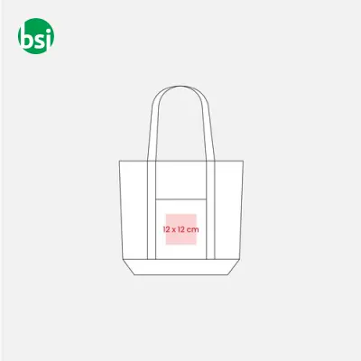 Shopping bag 50x38x18 | natural cotton | FILIPPA - Immagine 5