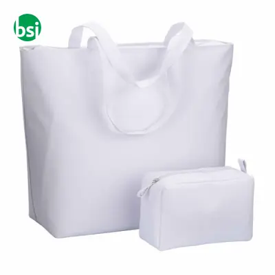 Beach bag 37x54x16 | long handles | zipper closure - Immagine 3