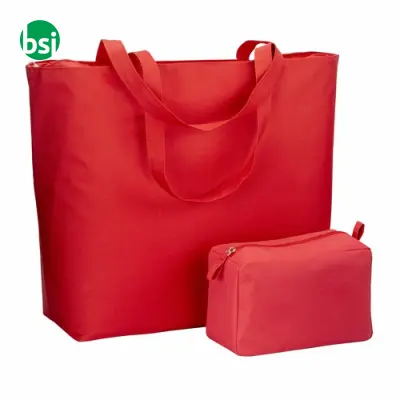 Beach bag 37x54x16 | long handles | zipper closure - Immagine 8