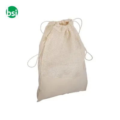 Gift bag 25x30 | natural cotton | drawstring closure
