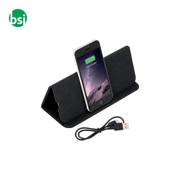 Mousepad and mobile phone holder | RPET | wireless charger -  11
