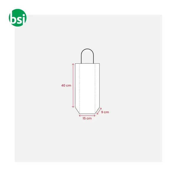 Shopping bag | 100% recycled paper | guesset | GIANNINA -  3