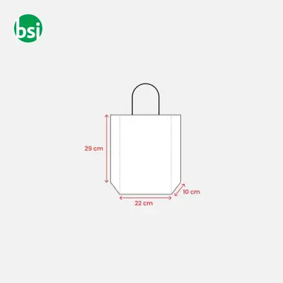 Shopping bag | 100% recycled paper | guesset | GINEVRA - Immagine 3