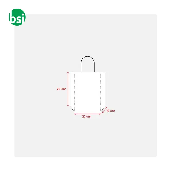 Shopping bag | 100% recycled paper | guesset | GINEVRA -  3