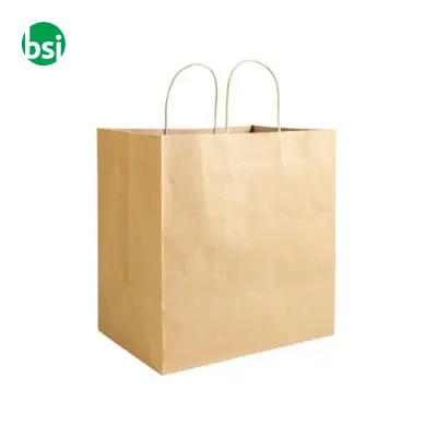 Shopping bag | 100% recycled paper | guesset | GINA - Immagine 5