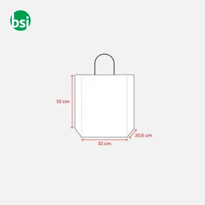 Shopping bag | 100% recycled paper | guesset | GINA - Immagine 3