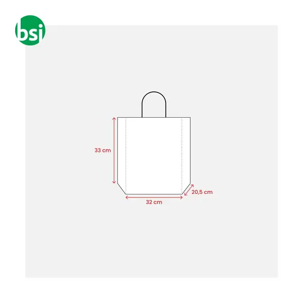 Shopping bag | 100% recycled paper | guesset | GINA -  3