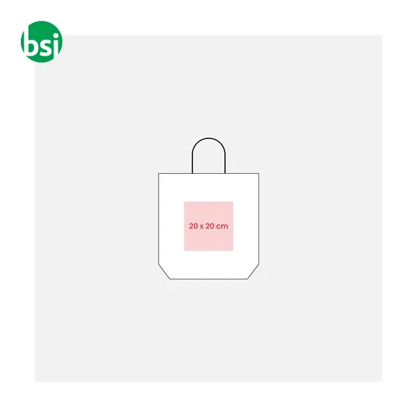 Shopping bag | 100% recycled paper | guesset | GINA -  4