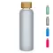 Glass bottle 500 ml | frosted and bamboo lid - Anteprima 1