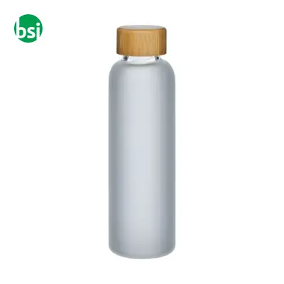 Glass bottle 500 ml | frosted and bamboo lid - Immagine 6