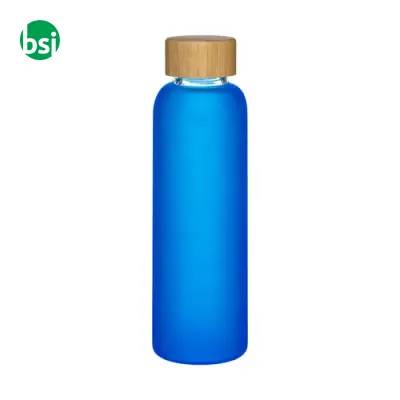 Glass bottle 500 ml | frosted and bamboo lid - Immagine 2
