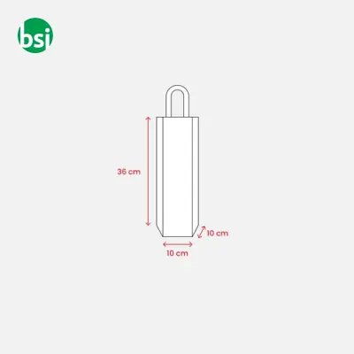 Bottle bag | jute and cotton | rope handles - Immagine 4
