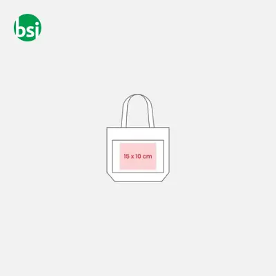 Mini shopping bag 26x22x14 | jute and cotton - Immagine 5