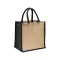 Mini shopping bag 30x30x19 | jute | colored handles - Anteprima 21