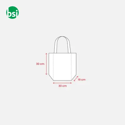 Mini shopping bag 30x30x19 | jute | colored handles - Immagine 6
