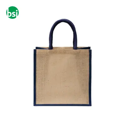 Mini shopping bag 30x30x19 | jute | colored handles - Immagine 8