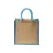 Mini shopping bag 30x30x19 | jute | colored handles - Anteprima 11