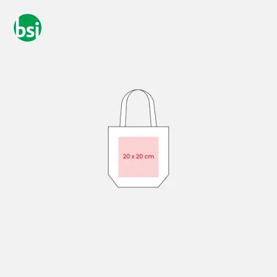 Mini shopping bag 30x30x19 | jute | colored handles - Immagine 13