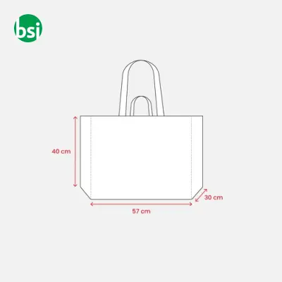 Maxi shopping bag 57x35x15 | recycled polypropylene | ELVI - Immagine 6
