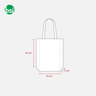 Heat sealed shopping bag 36x40x9 | RPET | DOMITILLA - Immagine 16