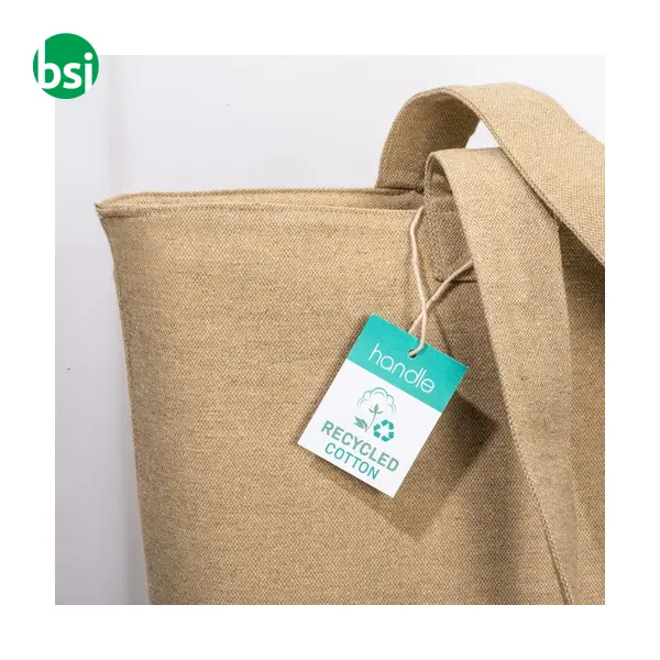 Shopper 50x37x17 | recycled cotton | ELENIA -  9