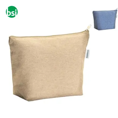 Beauty case 30x20x10 | recycled cotton | zip closure