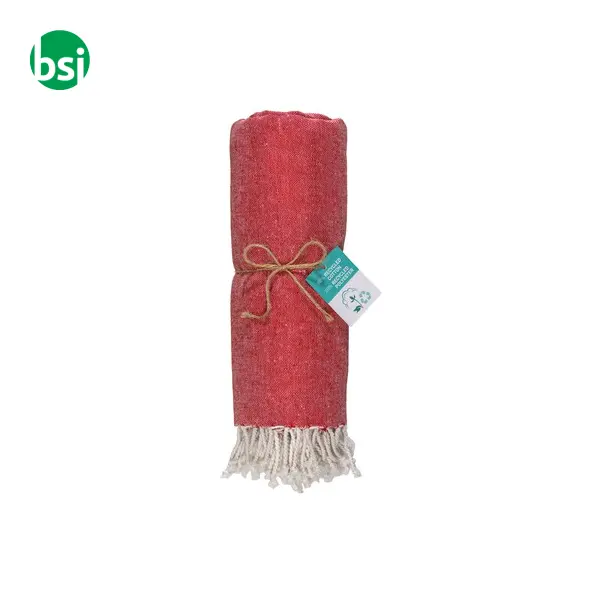 Fringed pareo 90x170 | recycled cotton -  3