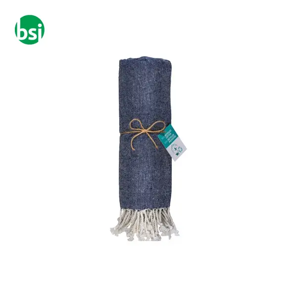 Fringed pareo 90x170 | recycled cotton -  6