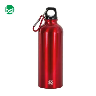 Water bottle 500ml | recycled aluminum | carabiner - Immagine 5