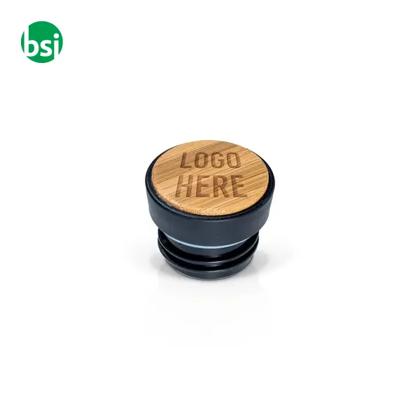 Water bottle 500 ml | aluminum and bamboo insert -  12