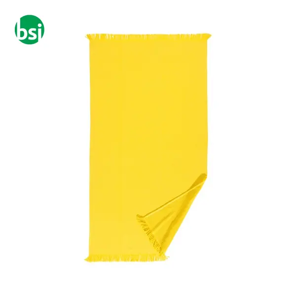 Fringed beach towel 90x170 | recycled cotton -  4