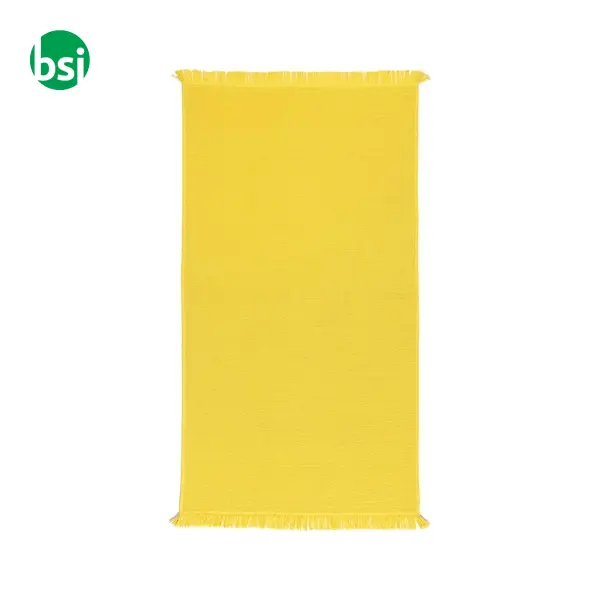 Fringed beach towel 90x170 | recycled cotton -  5