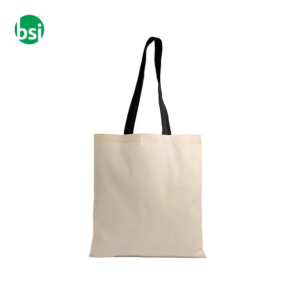 Natural recycled cotton shopper bag MURANO -  2