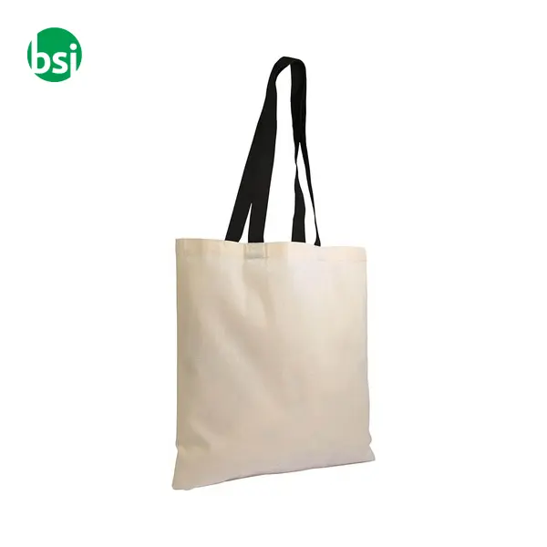 Natural recycled cotton shopper bag MURANO -  3