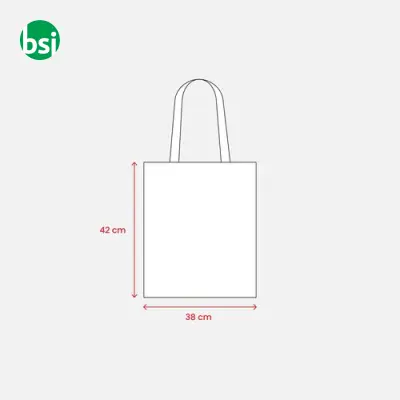 Natural recycled cotton shopper bag MURANO - Immagine 4
