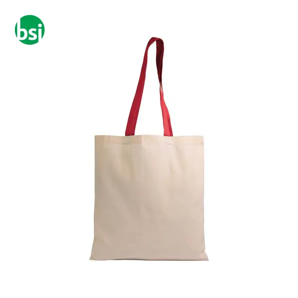 Natural recycled cotton shopper bag MURANO -  5